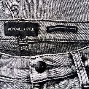 Kendall + Kylie Black and Gray High-Rise Jeans
